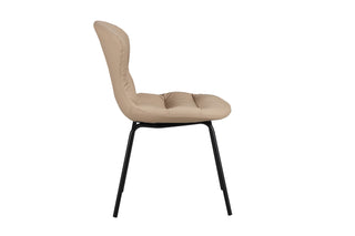 yanis beige kitchen chair side view