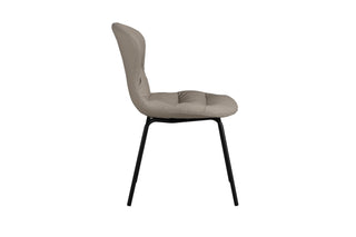 yanis grey kitchen chair side view