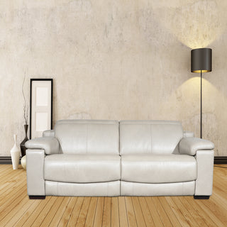 2.5 seater recliner sofa in italian top grain leather