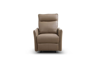 Beige Authentic Leather Armchair Esther Recliner