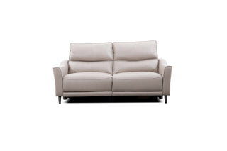 beige 2 seater recliner sofa front view
