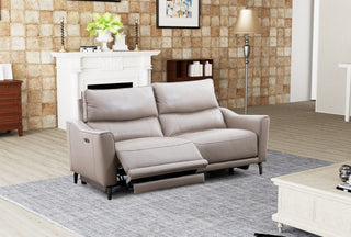 beige 2 seater recliner sofa