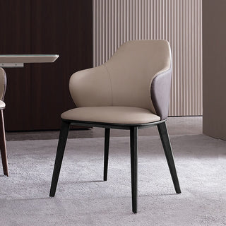 beige chocolate dual colour dining chair