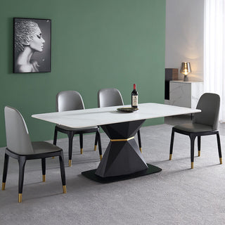 carbon steel hour glass dining table