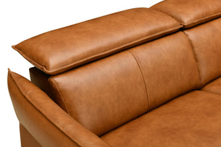 classic brown leather recliner sofa with usb charging