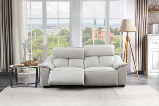 cream colour recliner sofa