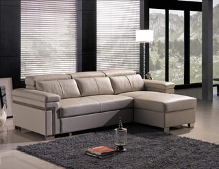cream leather l shaped sofa bed living room