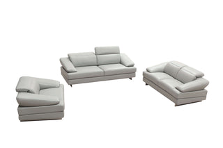 cream leather sofa set