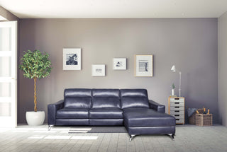 comfy singapore L shaped full aniline power recliner sofa with italian top grain leather