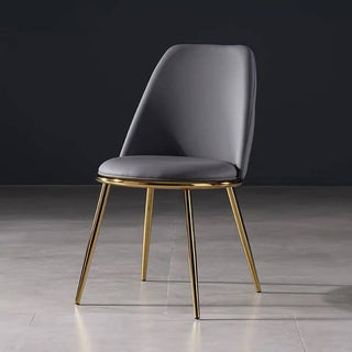 grey dining chair gold stainless steel leg