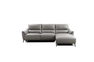 grey l shape leather sofa