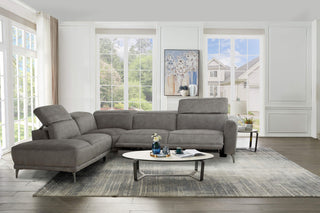 irene sectional electric recliner sofa