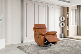 leather reclining armchair stacy