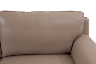 light brown 3 seater top grain leather sofa toby