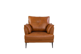 melvin brown leather armchair