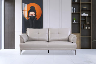 melvin contemporary leather sofa
