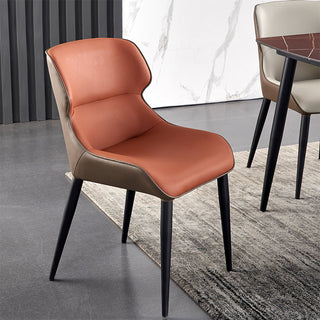 orange dual tone dining chair