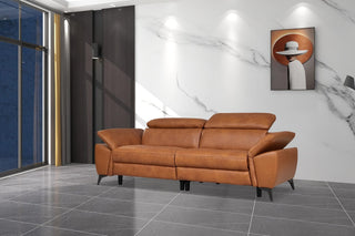 semi aniline annie electric recliner leather sofa