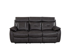 stacy leather reclining sofa manual darkgrey