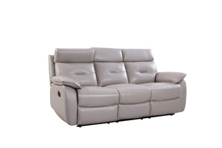  stacy manual leather recliner sofa