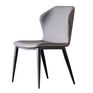 stitched curve modern dining chair