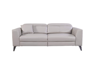    tammy leather sofa with slide out mechanism