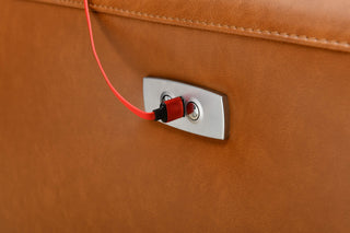 tammy leather sofa with usb charger