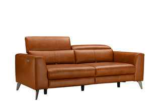 tammy sliding leather sofa with usb charger