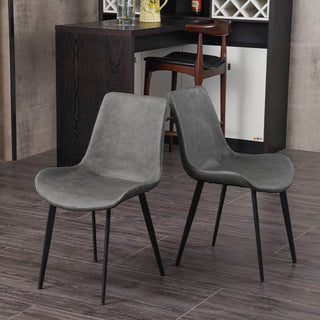 two tone grey dinng chair stable feet